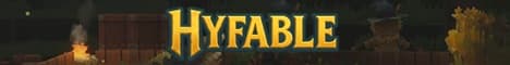 Hyfable Hytale server banner - 2026.03.26-89796e57b - 0/730 players - Online
