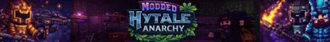 Feels Modded Anarchy Hytale server banner - 2026.01.24-6e2d4fc36 - 0/100 players - Online