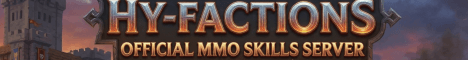 Hy-Factions Hytale server banner - 2026.03.26-89796e57b - 0/100 players - Online